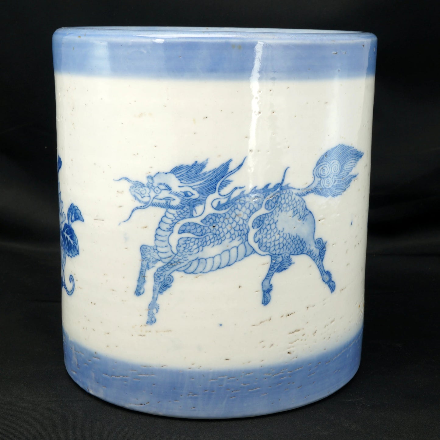 Japanese Porcelain Hibachi Kirin Design Circa 1900 - Bear and Raven Antiques