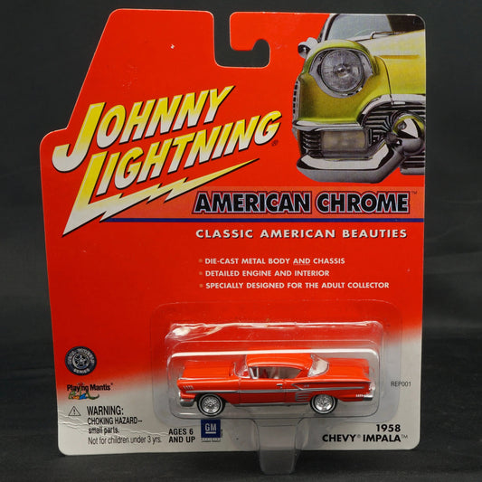 Johnny Lightning 1958 Chevy Impala Red American Chrome – NIB - Bear and Raven Antiques