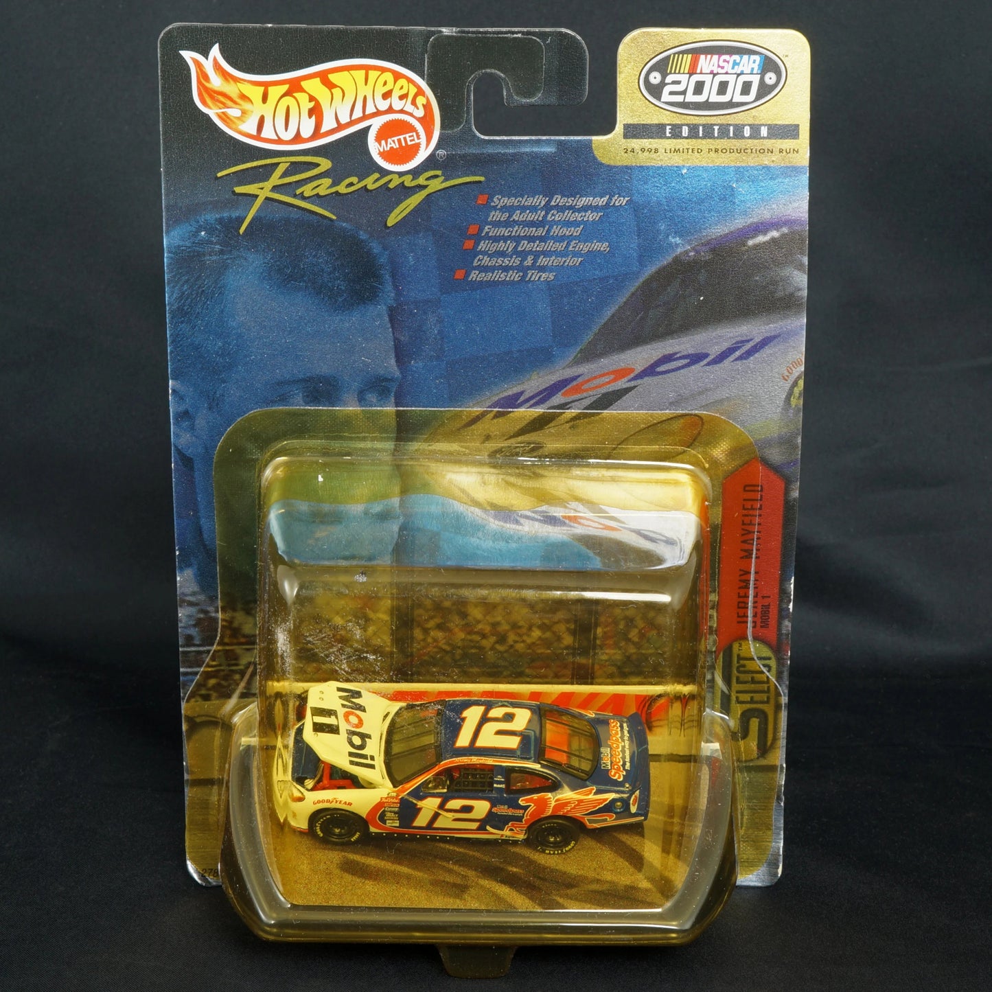 Mattel Hot Wheels Racing Nascar 2000 Edition Car #12 Ford Taurus Jeremy Mayfield Mobil Oil – NIB - Bear and Raven Antiques
