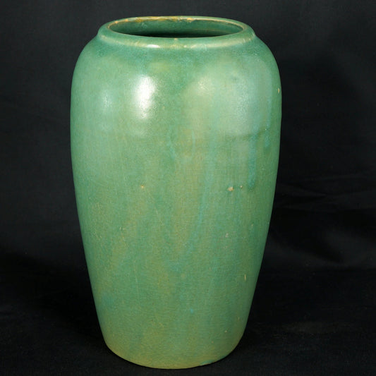 Zanesville Green Arts and Crafts Vase Circa 1920 - Bear and Raven Antiques