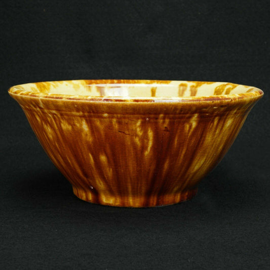 American Rockingham Ceramic Mixing Bowl 19th Century - Bear and Raven Antiques