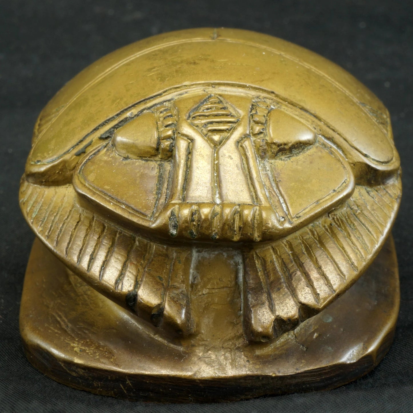 Antique Bronze Egyptian Scarab Paperweight Circa 1920 - Bear and Raven Antiques