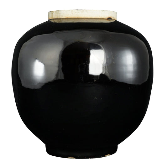 Chinese Mirror Black Ginger Jar Late 18th C/Early 19th C - Bear and Raven Antiques