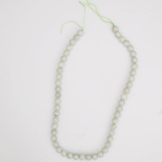 Chinese Pale Green Nephrite Jade Bead Strand Partial Necklace - Bear and Raven Antiques