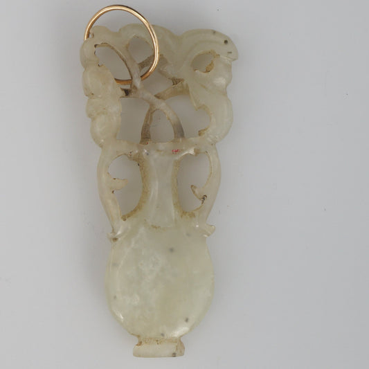 Chinese Pierced Jade Pendant Late Qing Republic - Bear and Raven Antiques