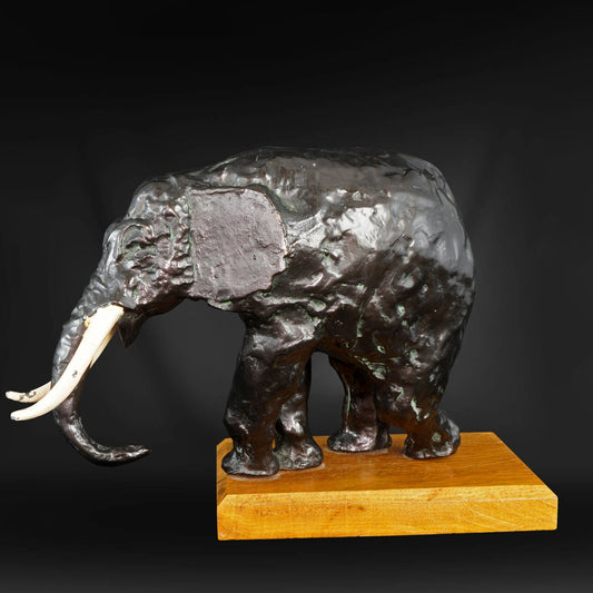 Elephant Bronze Statue Early 20th Century - Bear and Raven Antiques