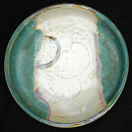 Japanese Oribe Brush Wash or Dish Circa 1920’s - Bear and Raven Antiques
