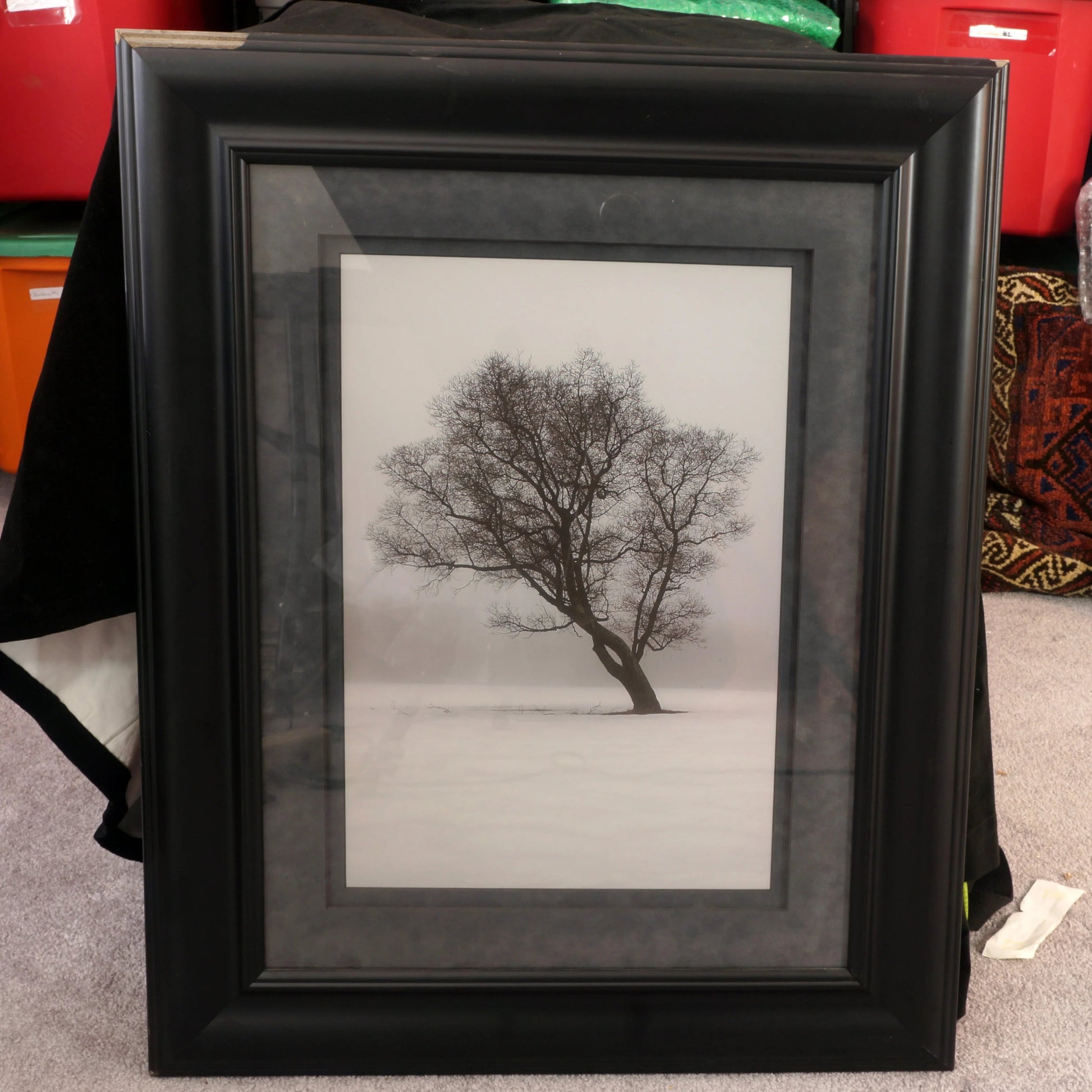 Large Black & White Photograph (12 x 19) Winter's Mist #460 by Dave Reinhard - Bear and Raven Antiques