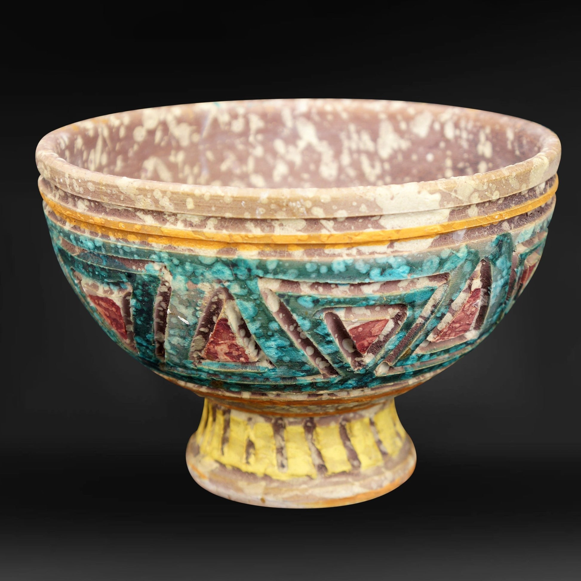 Mid Century Bitossi Lava Glaze Italian Bowl - Bear and Raven Antiques