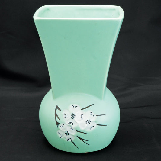 Mid-Century McCoy Green Springwood Vase 1961 - Bear and Raven Antiques