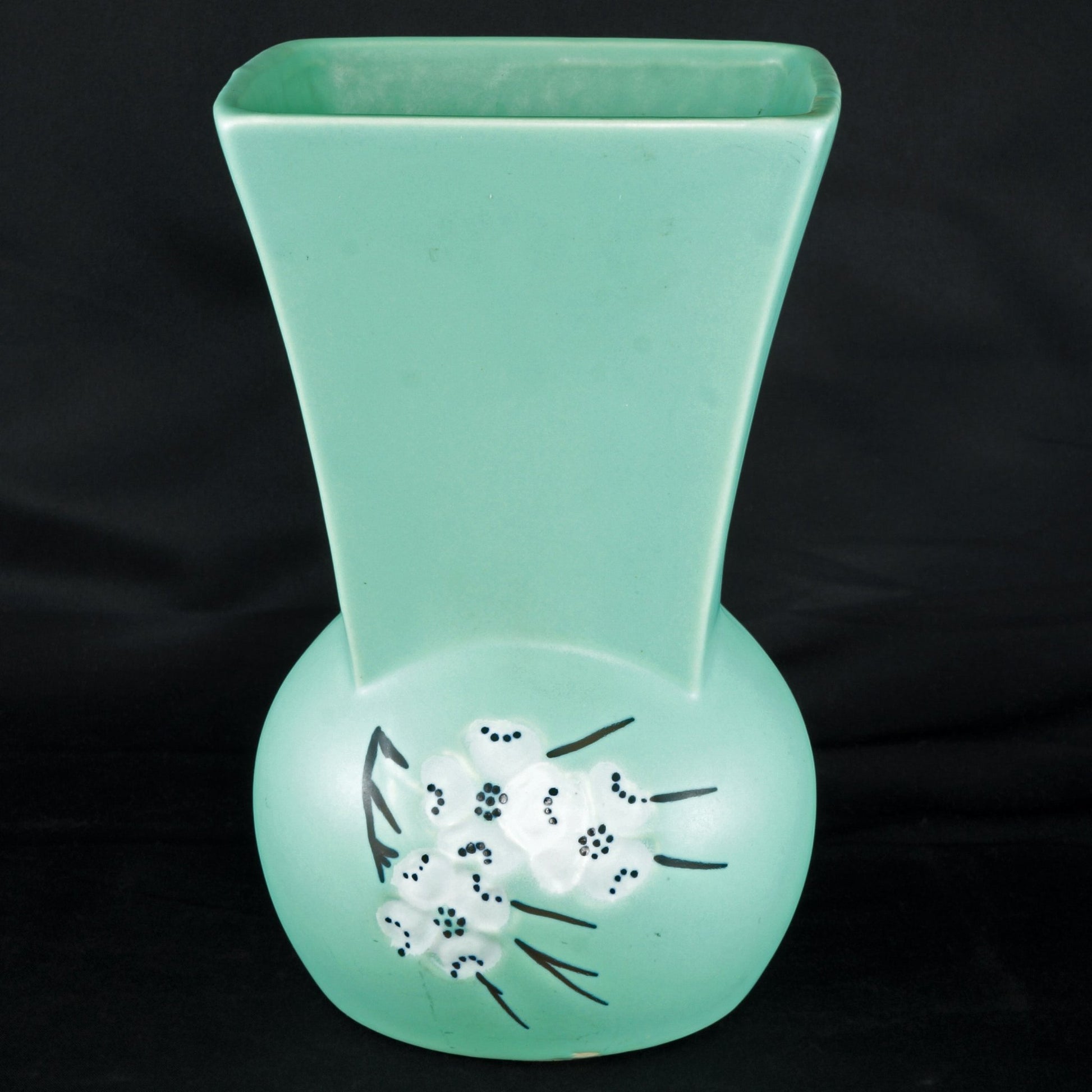 Mid-Century McCoy Green Springwood Vase 1961 - Bear and Raven Antiques