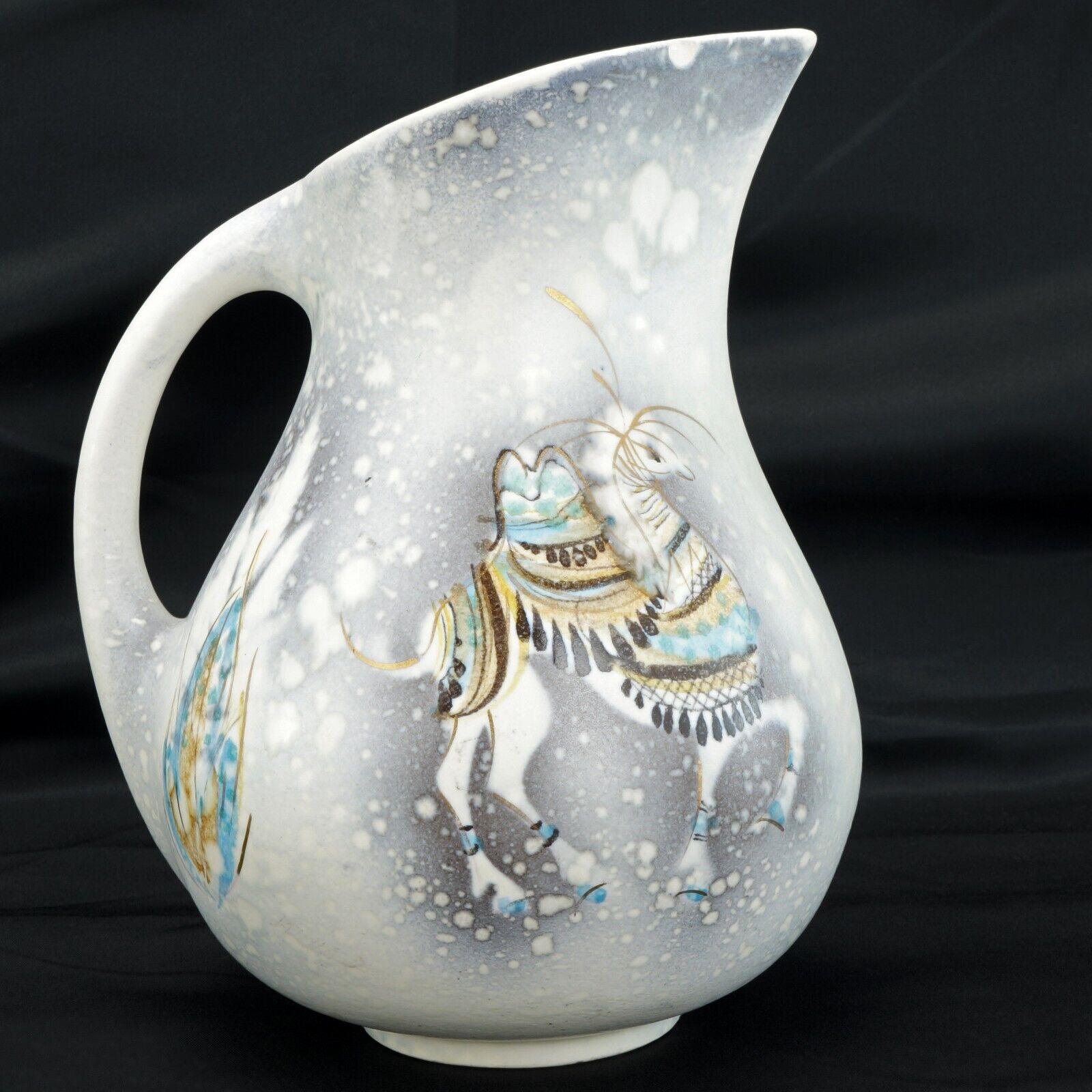 Mid Century Sascha Brastoff Pitcher Hand Painted with Decorated Camels –  Bear and Raven Antiques
