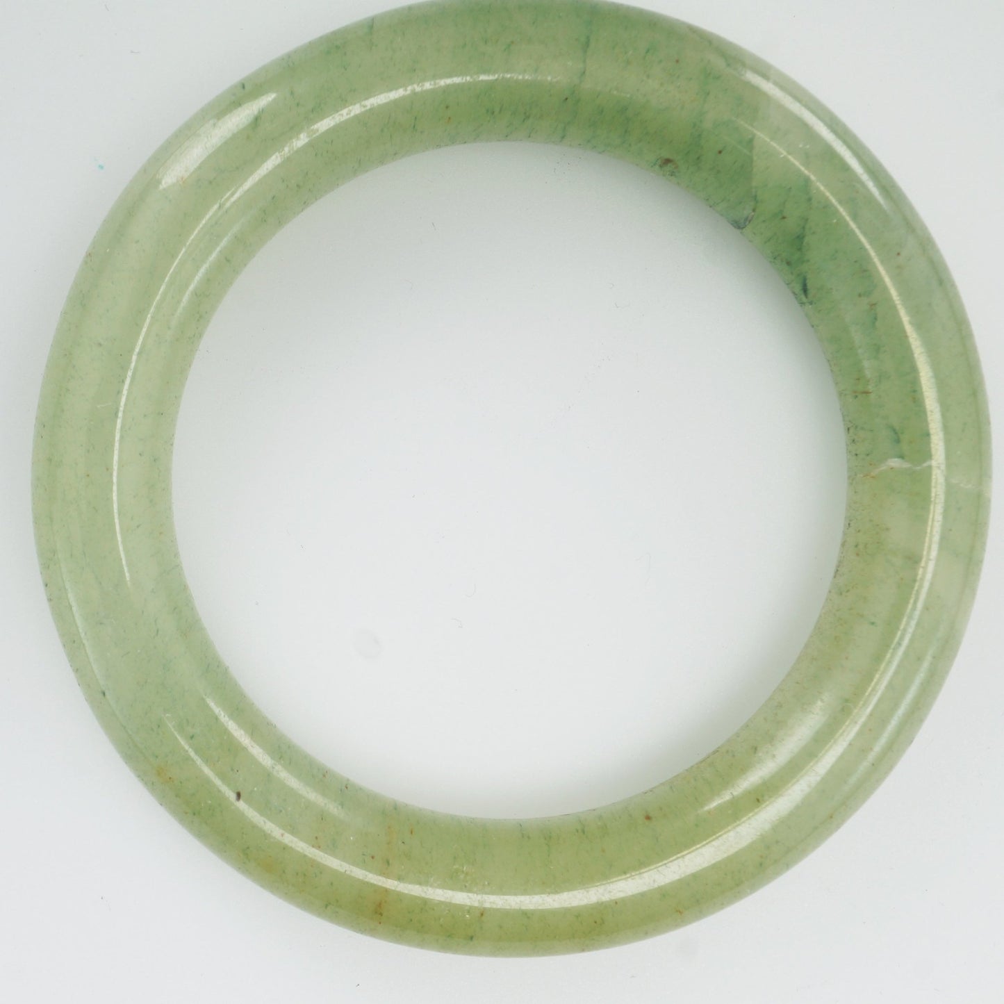 Qing Chinese Pale Green Jade Ornament/Small Bangle (49 mm) - Bear and Raven Antiques