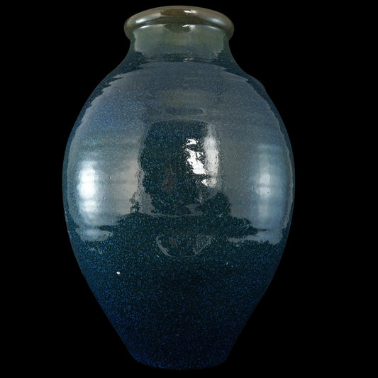 Very Large Rookwood Potter’s Wheel Blue Green Studio Vase 1915 - Bear and Raven Antiques