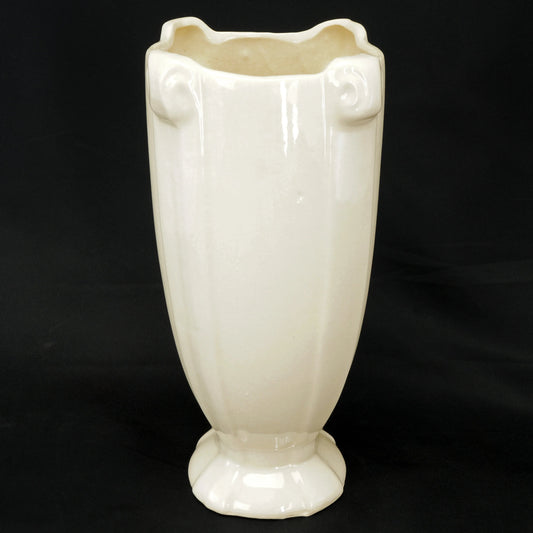 White McCoy Art Deco Vase Circa 1940 - Bear and Raven Antiques