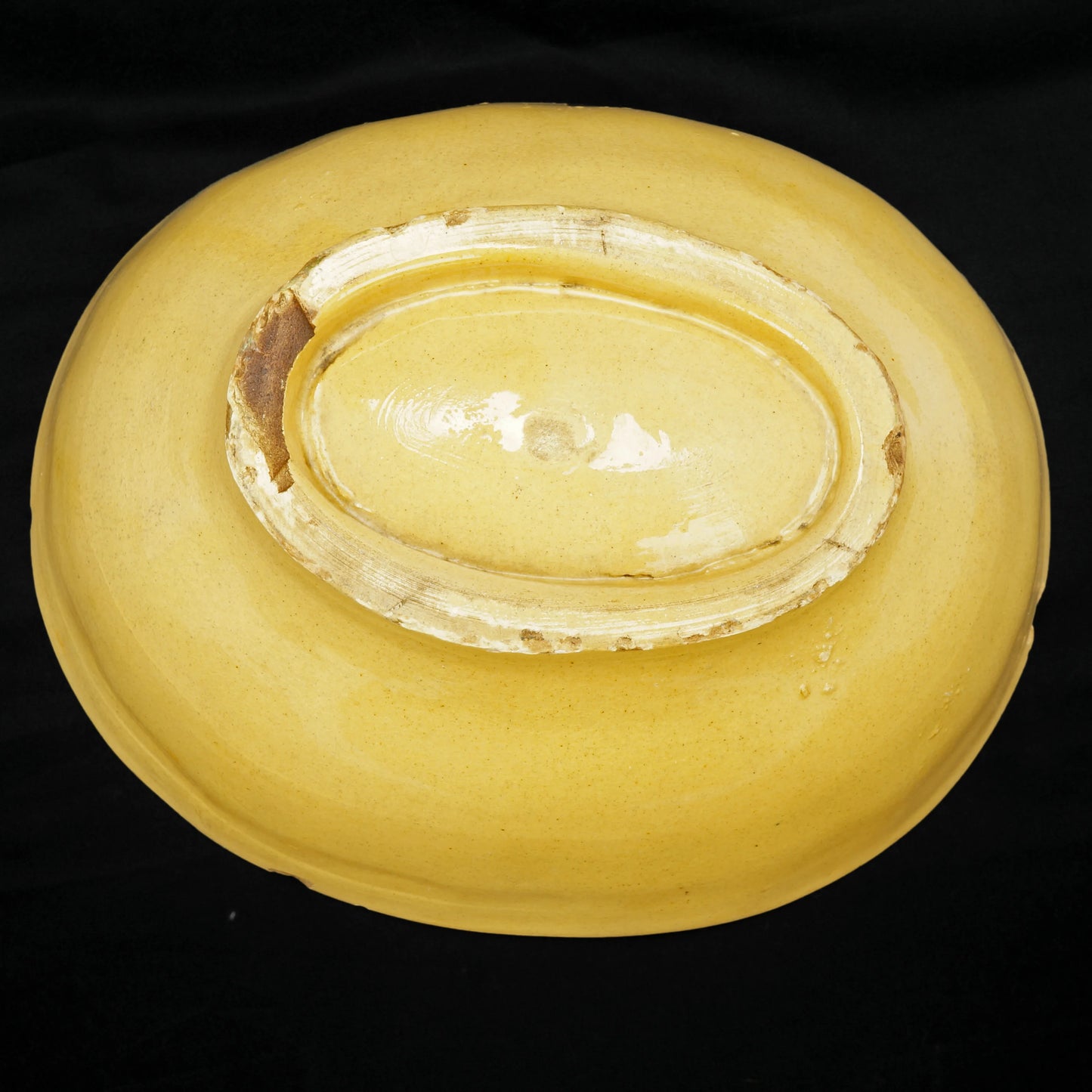 Large Victorian Corn Food Mold Yellow Ware Circa 1900