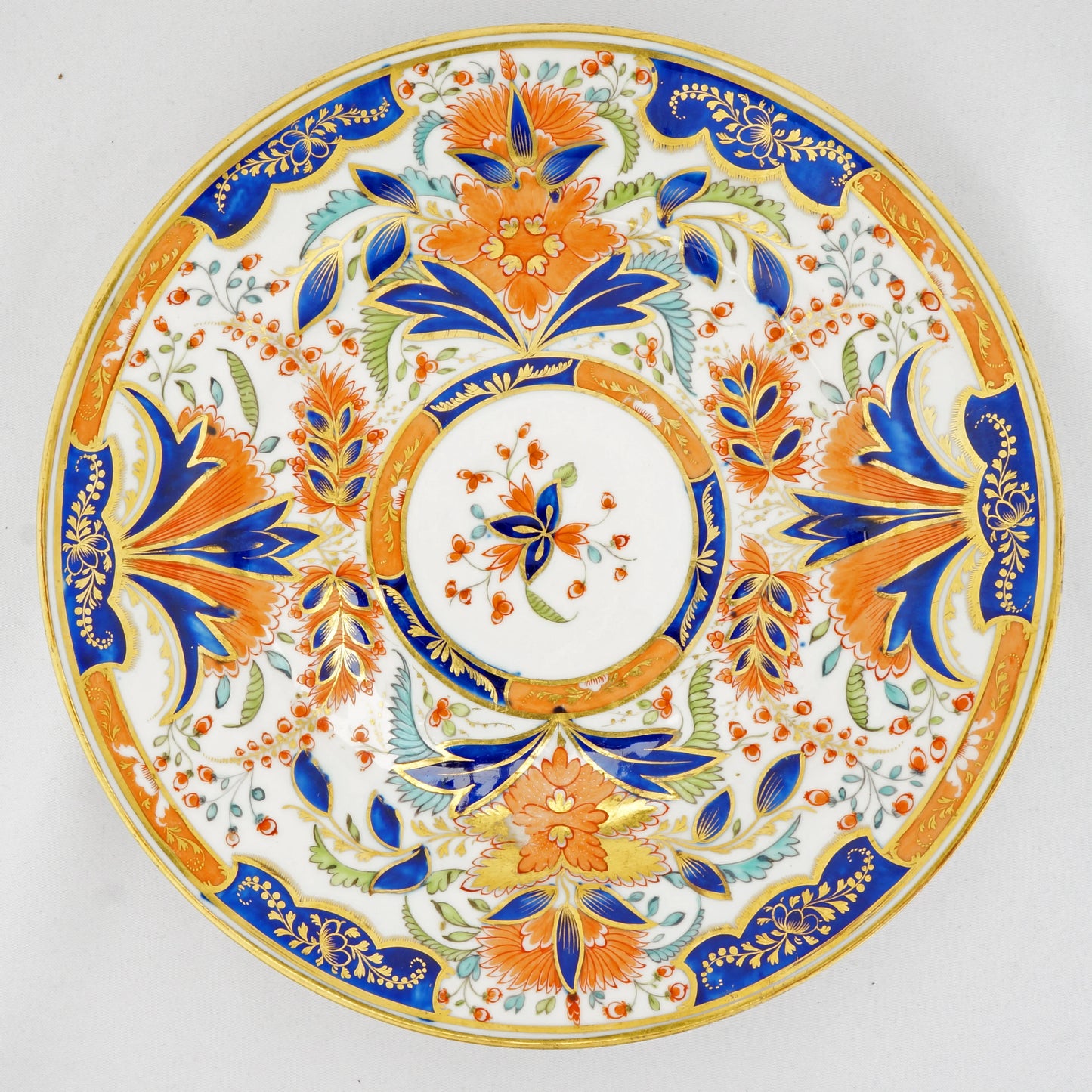 English Coalport Cabinet Plate Bow Pattern Circa 1810