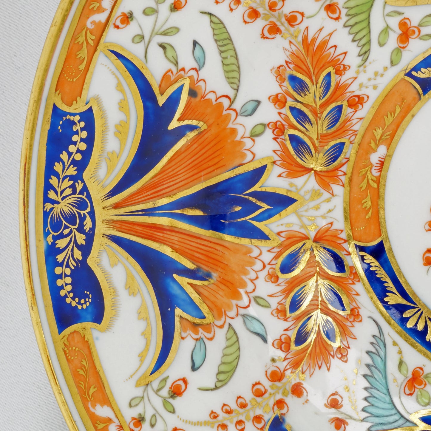 English Coalport Cabinet Plate Bow Pattern Circa 1810