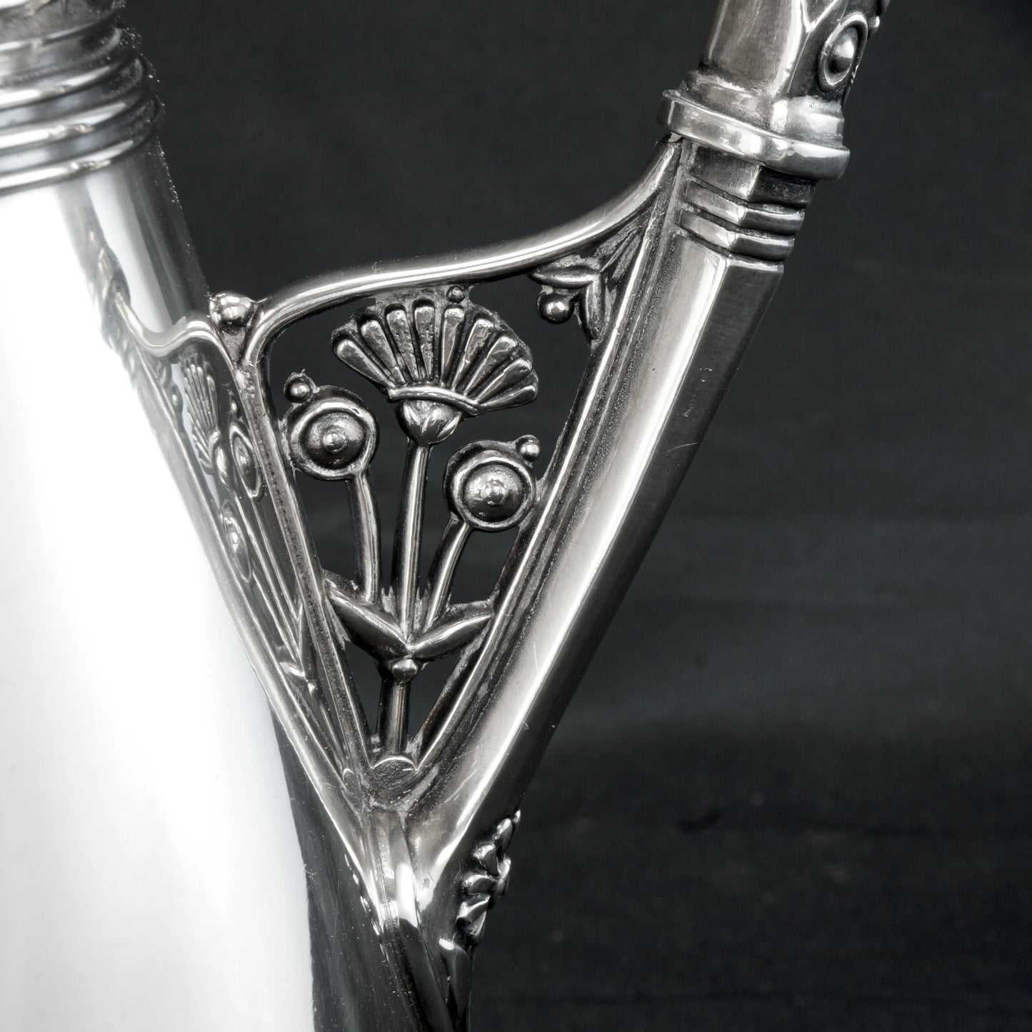 Victorian Meriden Monogrammed Silverplate Pitcher Late 19th Century