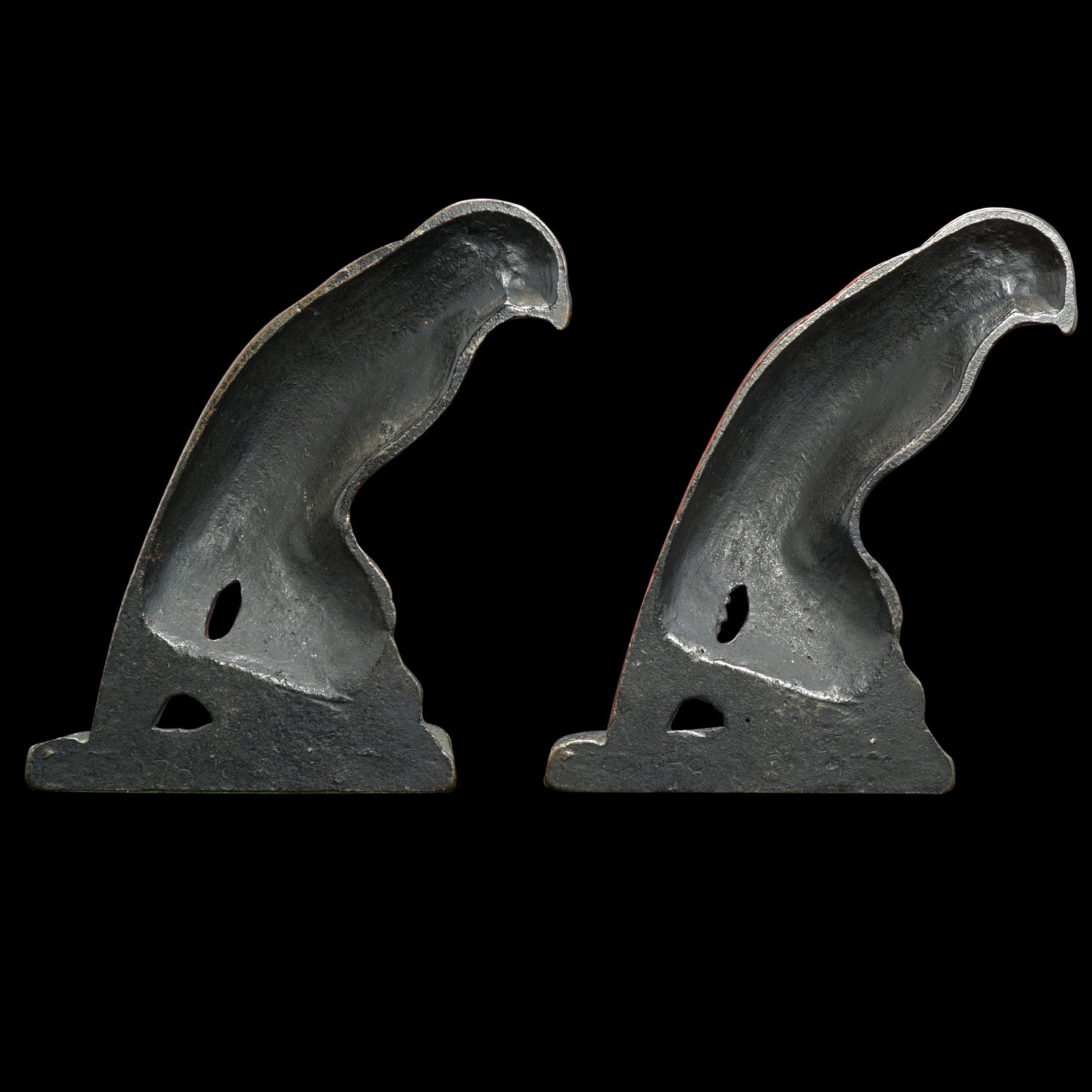 Pair of Cast Iron Parrot Bookends Marked 1920’s