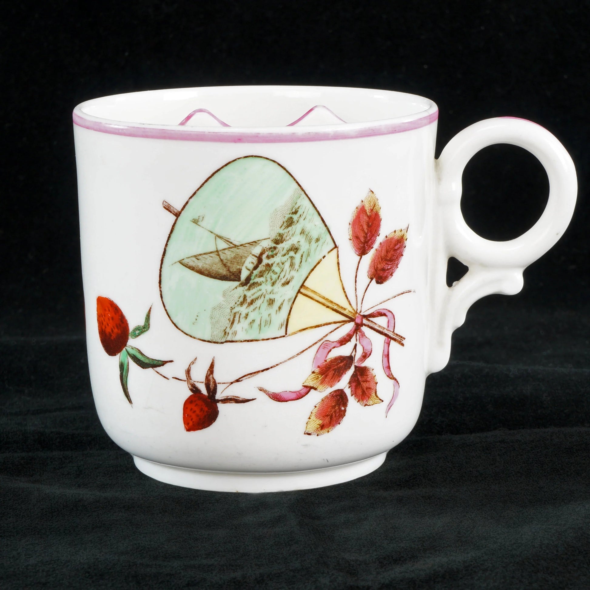 Aesthetic Movement Victorian Moustache Cup Powell and Bishop 1880 - Bear and Raven Antiques