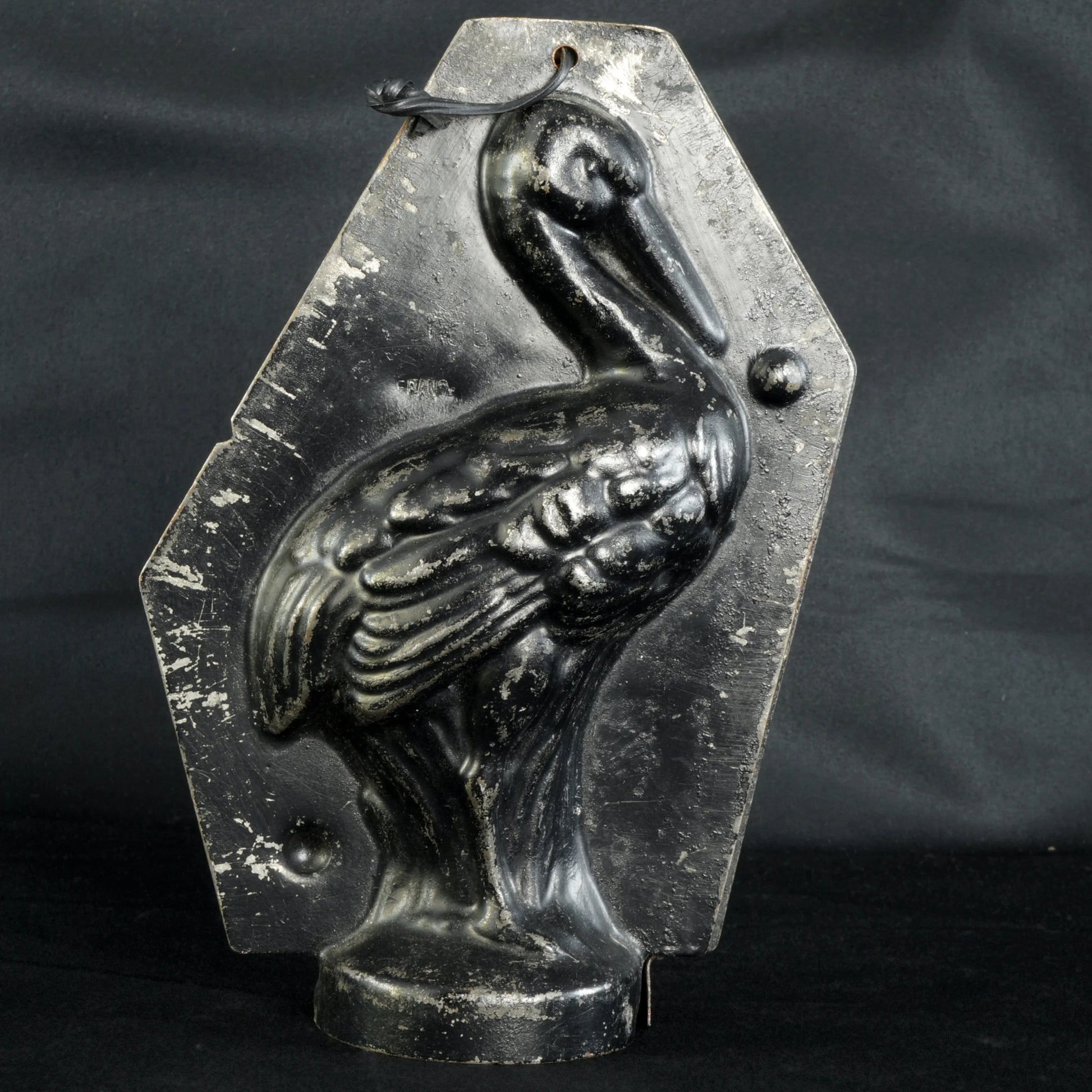 Antique French Stork Chocolate Mold Circa 1900 - Bear and Raven Antiques