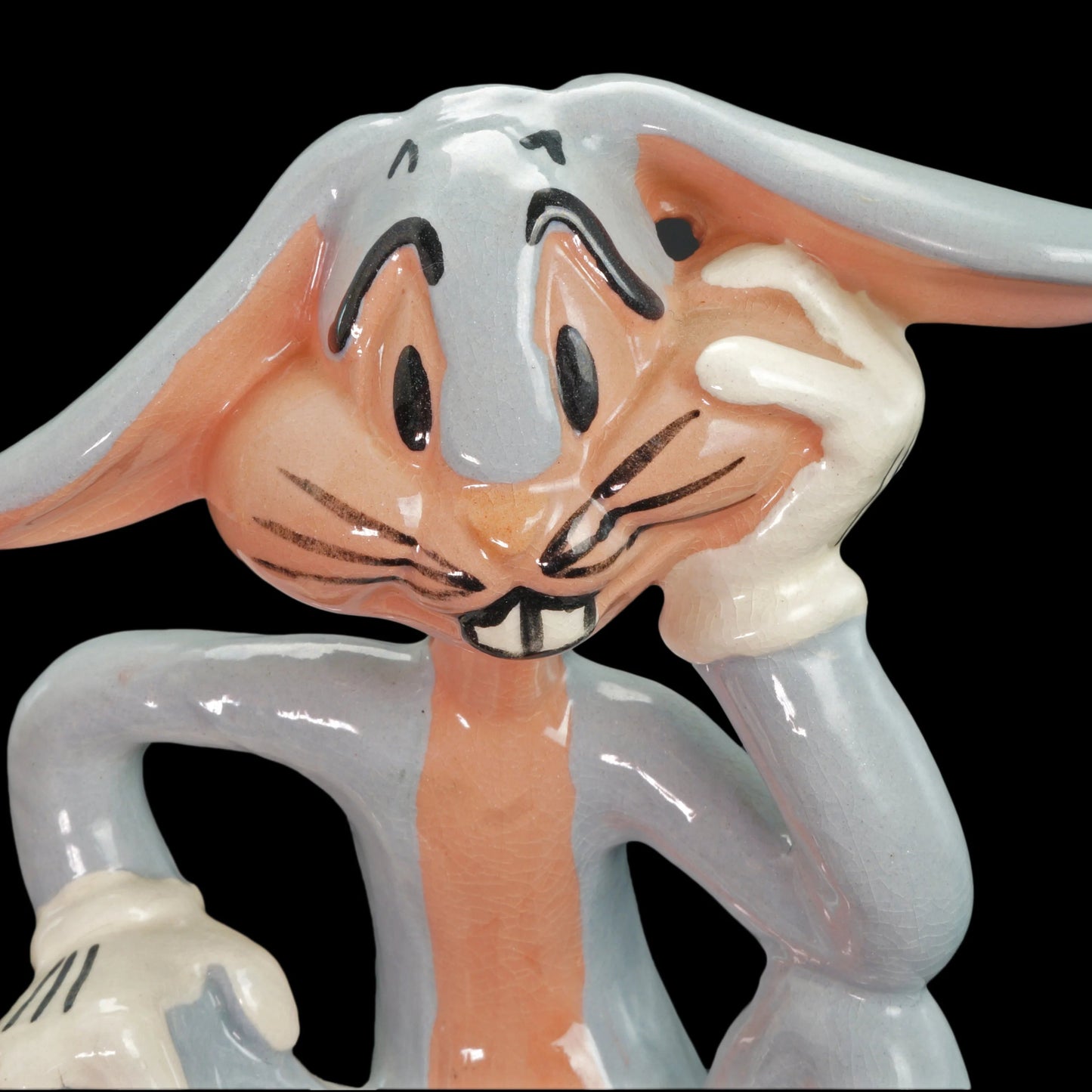 Bugs Bunny Sitting Evan K. Shaw Metlox Ceramic Figurine 1940’s - Bear and Raven Antiques