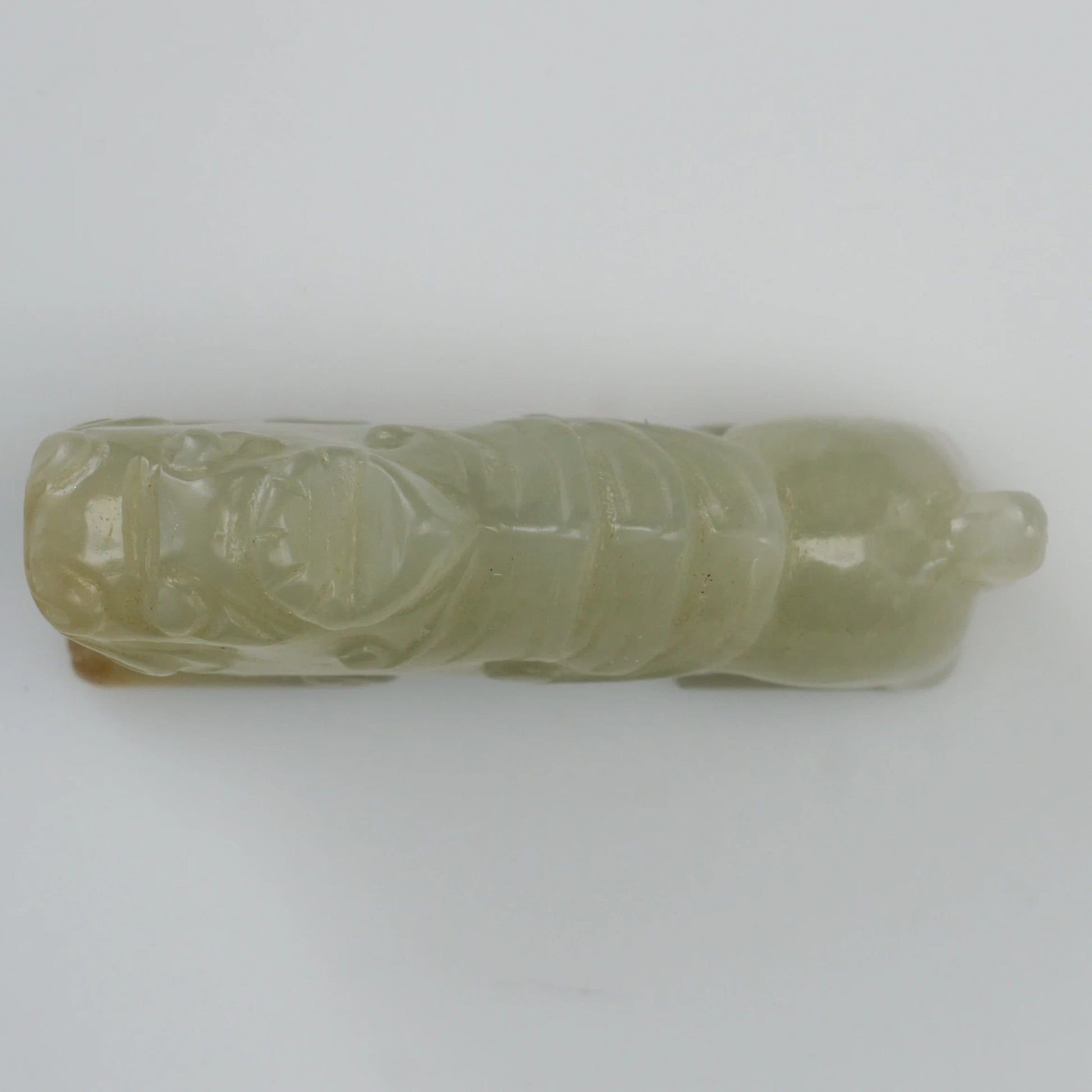 Chinese Bixie Carved Jade Pale Green Ornament Late Qing/Republic - Bear and Raven Antiques