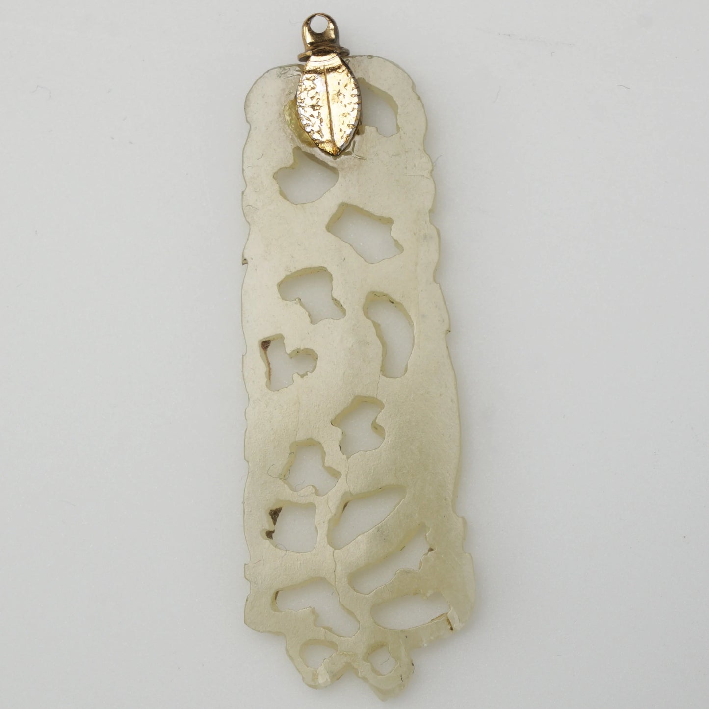 Chinese Carved Pale Green Jade Filigree Pendant Late Qing Republic - Bear and Raven Antiques