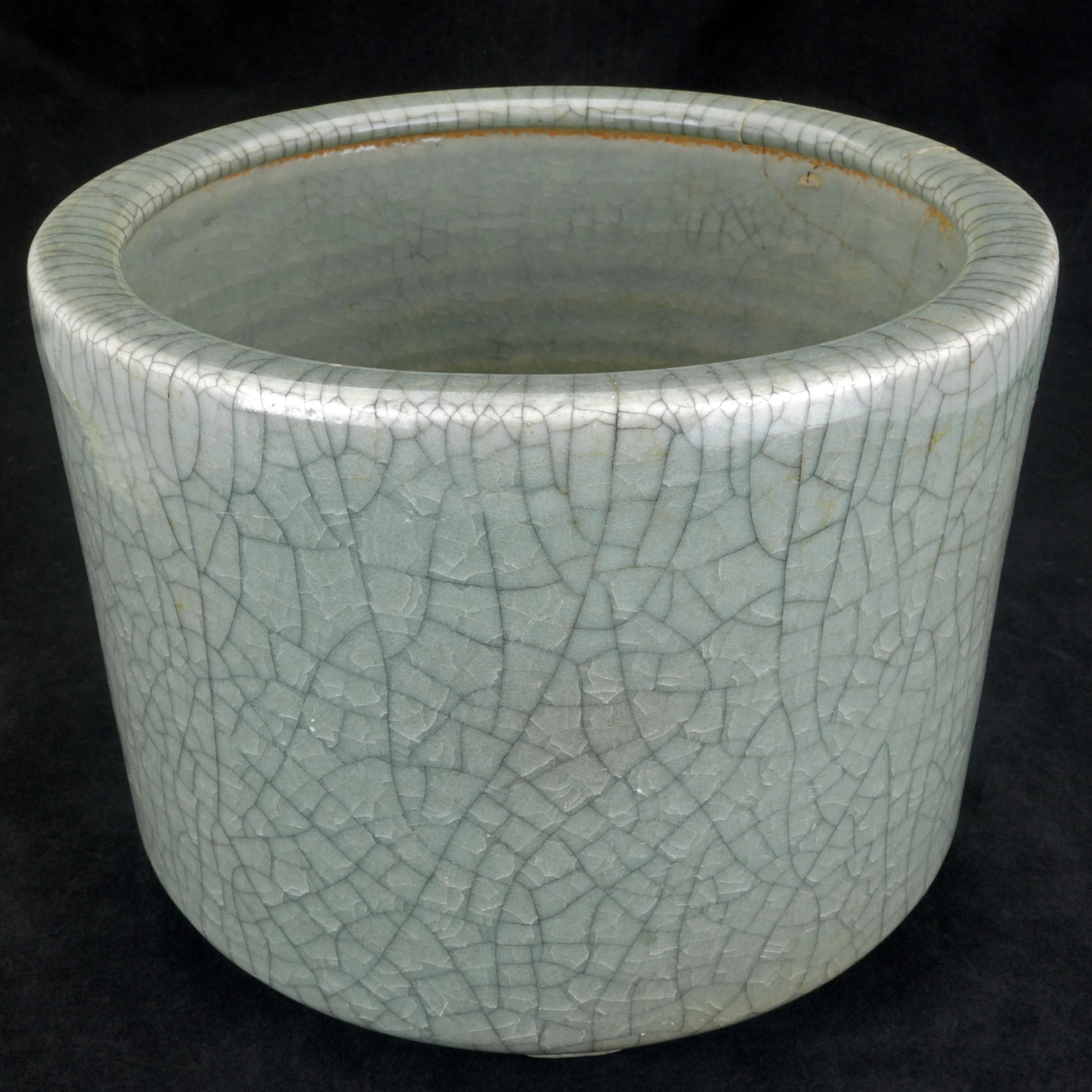 Chinese Celadon Crackle Censer Late Republic - Bear and Raven Antiques