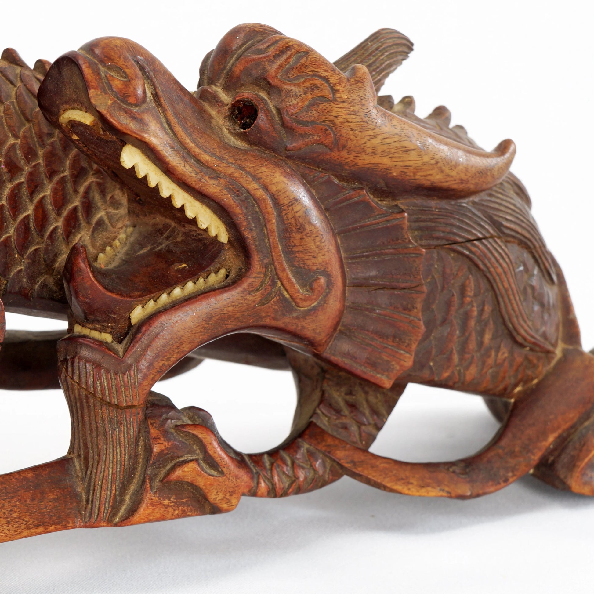 Chinese Dragon Carving Republic Period - Bear and Raven Antiques