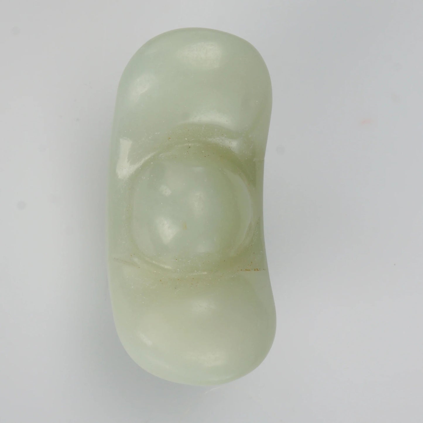 Chinese Jade Toggle Ingot Pale Celadon Late Qing/Republic - Bear and Raven Antiques