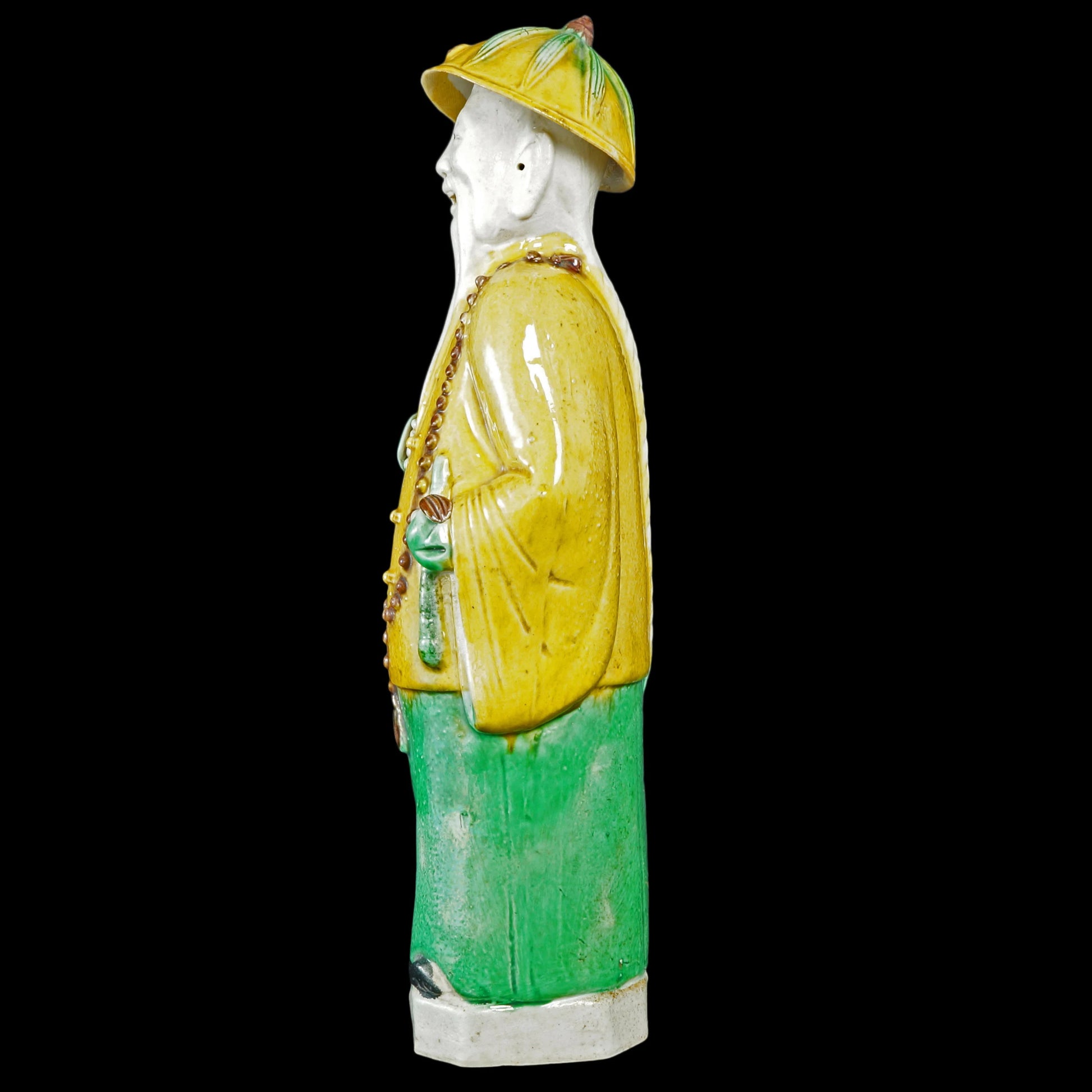 Chinese Mandarin Elderly Man Porcelain Figure Late Qing/Republic - Bear and Raven Antiques