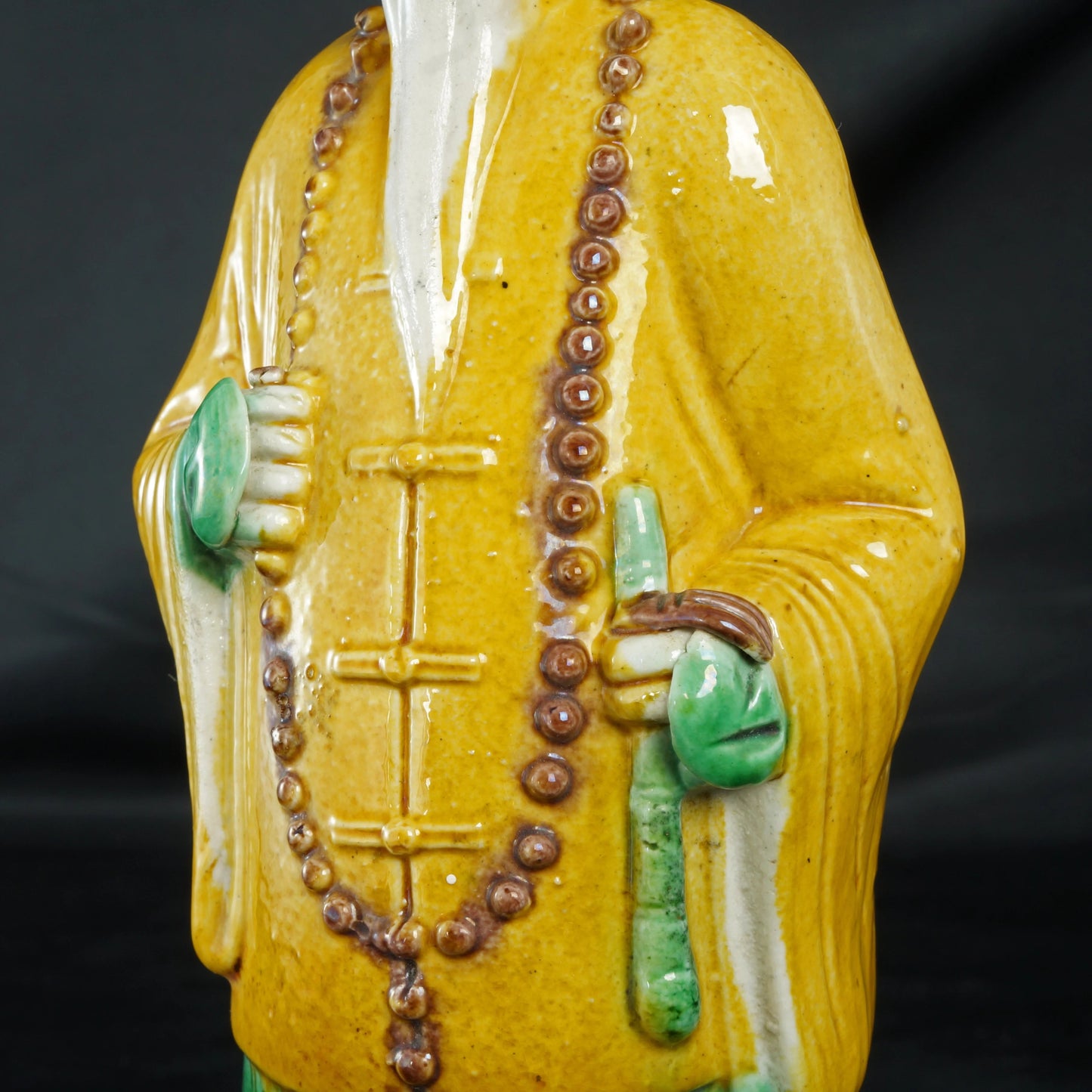 Chinese Mandarin Elderly Man Porcelain Figure Late Qing/Republic - Bear and Raven Antiques