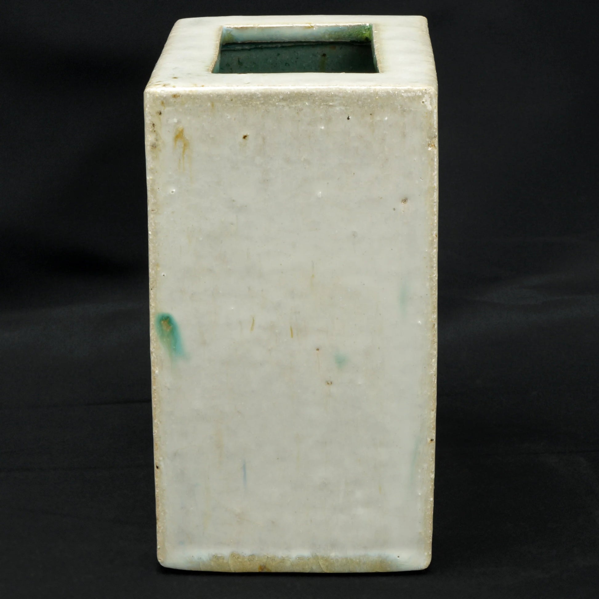 Chinese Pillow Vase Pale Green Circa 1900 - Bear and Raven Antiques