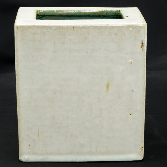 Chinese Pillow Vase Pale Green Circa 1900 - Bear and Raven Antiques