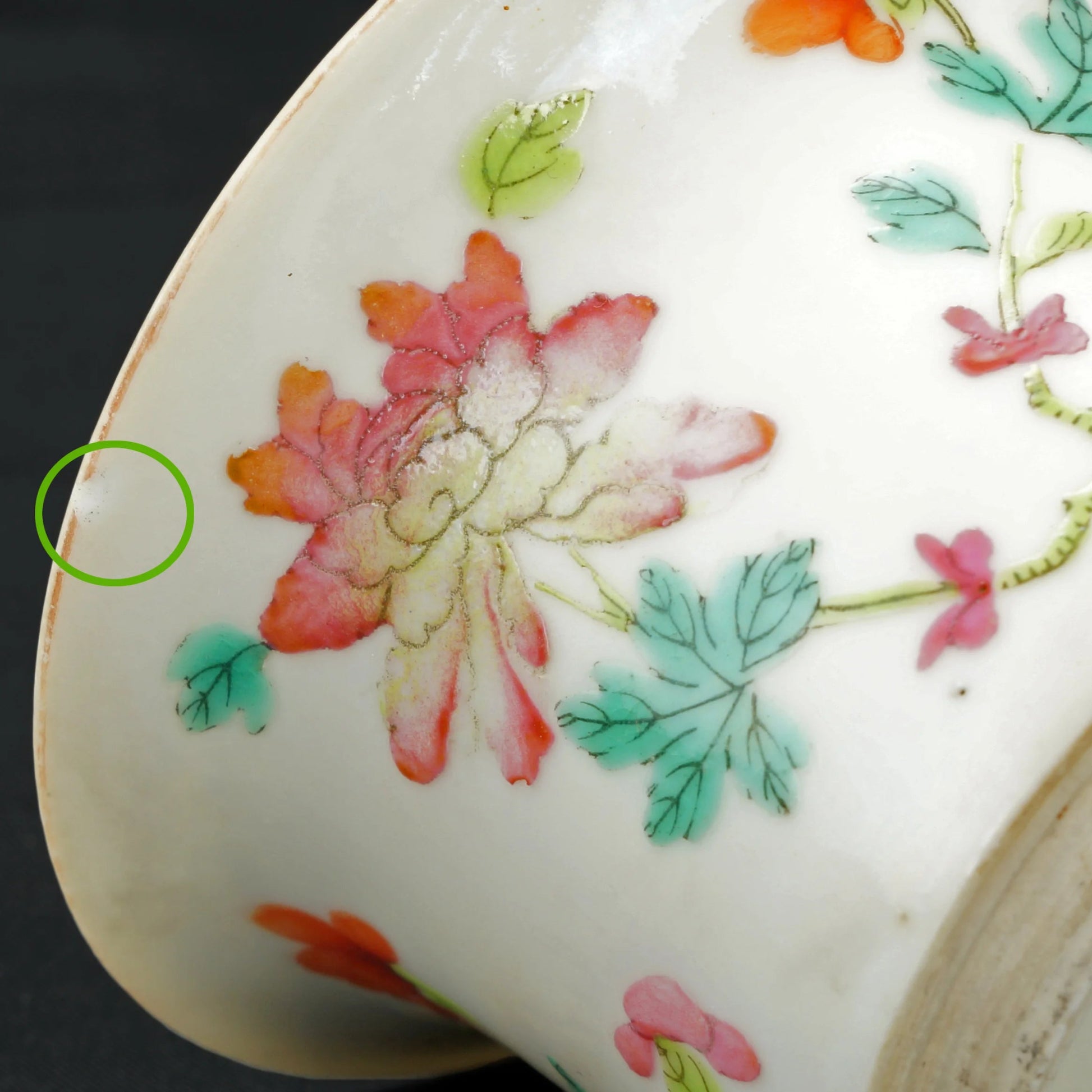 Chinese Polychrome Everted Lip Cup with Cricket Design Late Qing - Bear and Raven Antiques