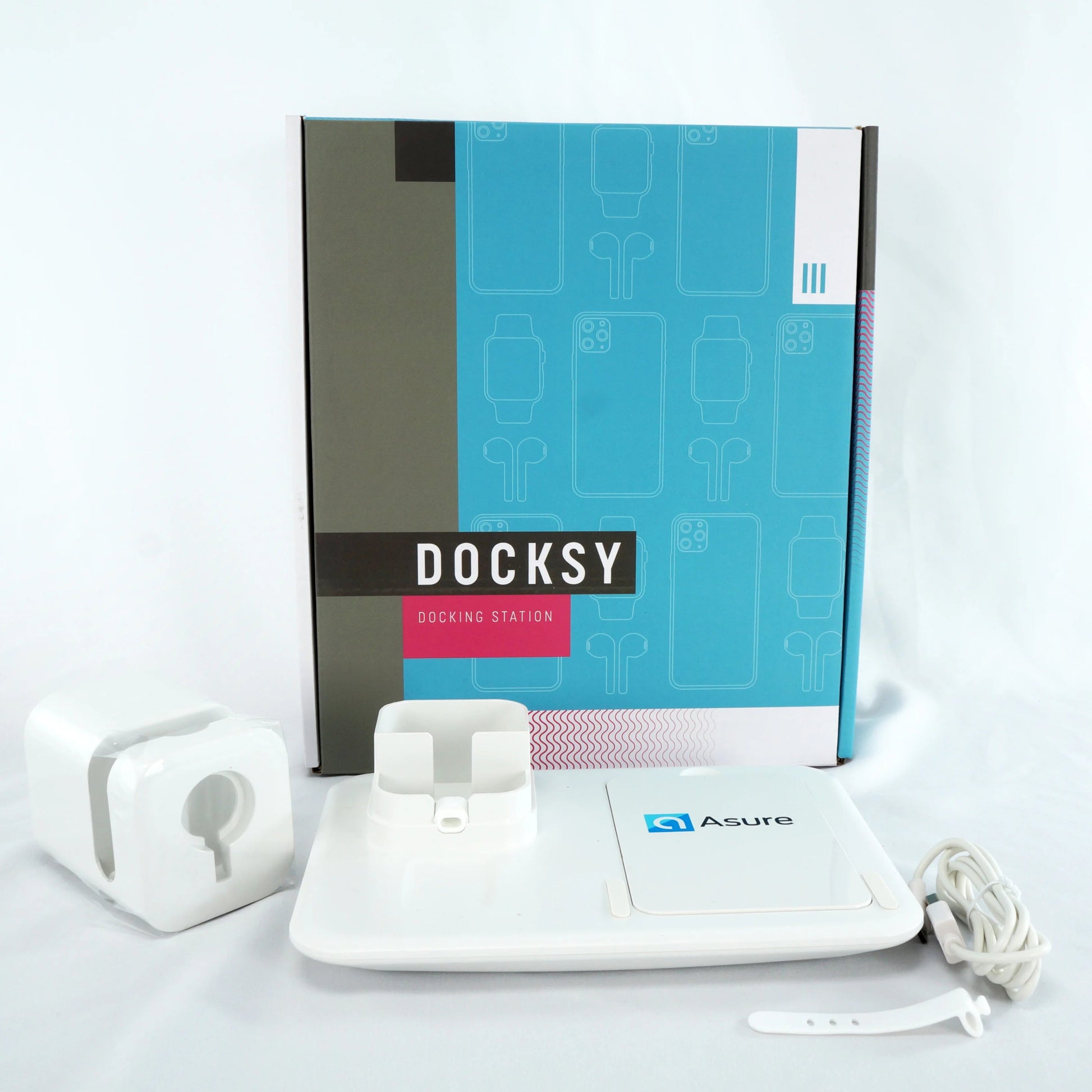 Docksys Docking Station Smartphone Wireless Charging Earbuds Smartwatch by Origaudio NIB - Bear and Raven Antiques