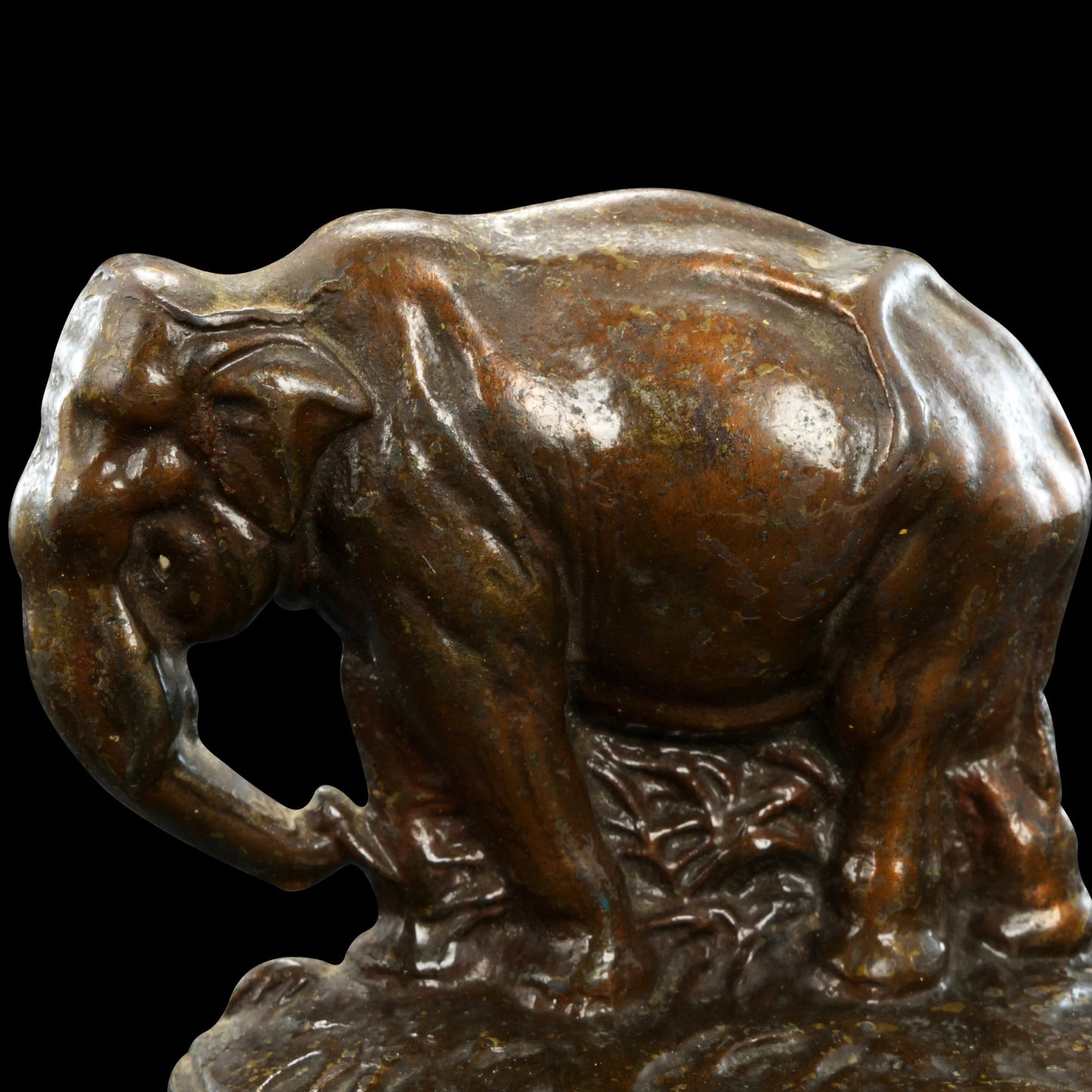 Elephant Profile Cast Iron Single Bookend 1925 - Bear and Raven Antiques