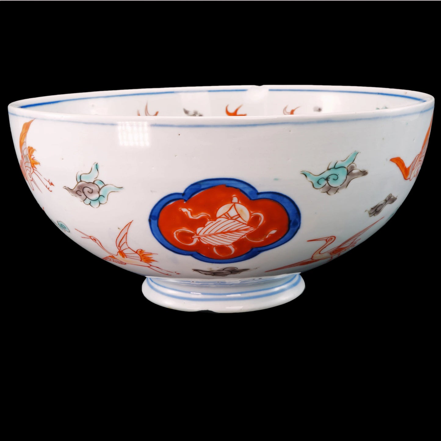 Japanese Imari Bowl Foo Lion Design Circa 1900 - Bear and Raven Antiques