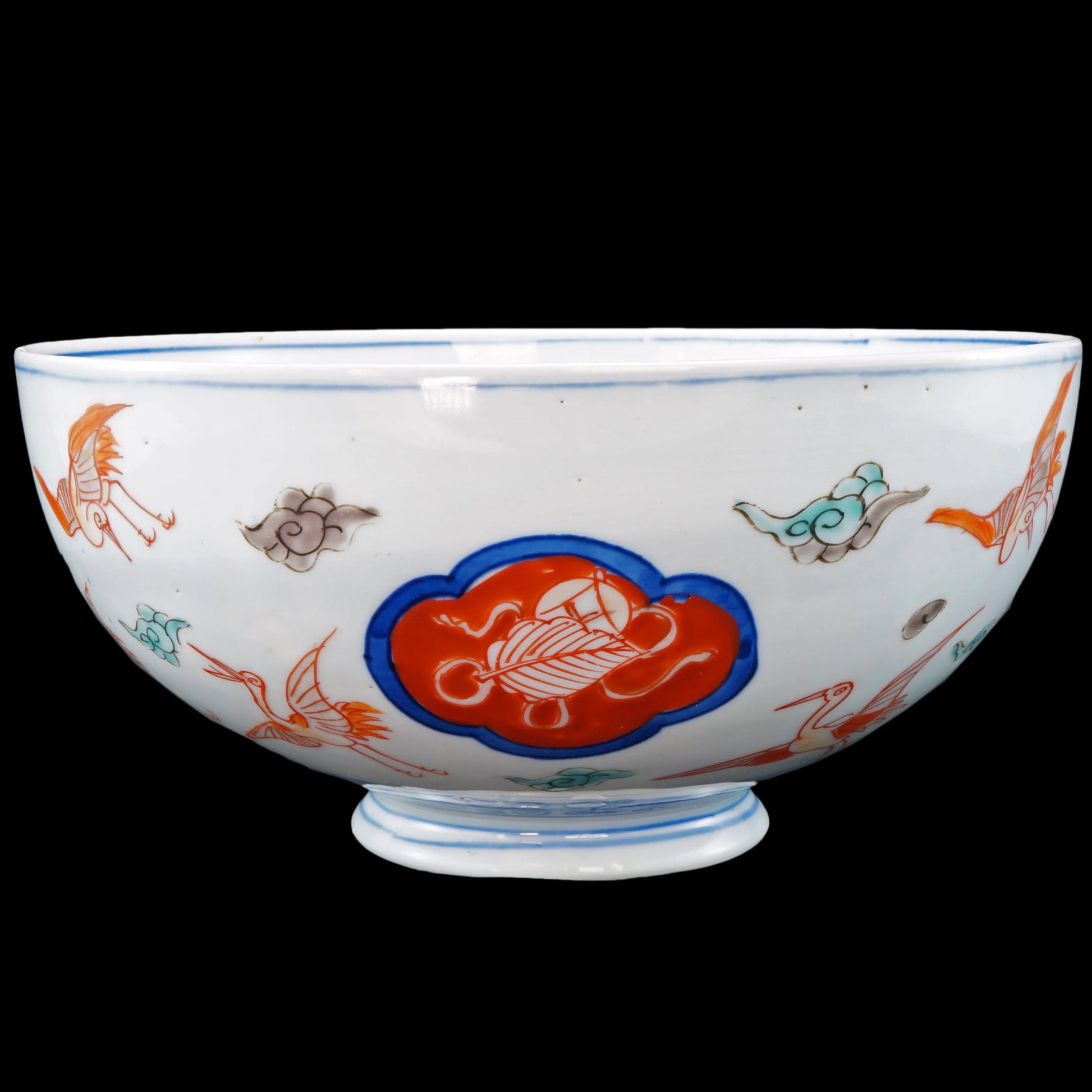 Japanese Imari Bowl Foo Lion Design Circa 1900 - Bear and Raven Antiques