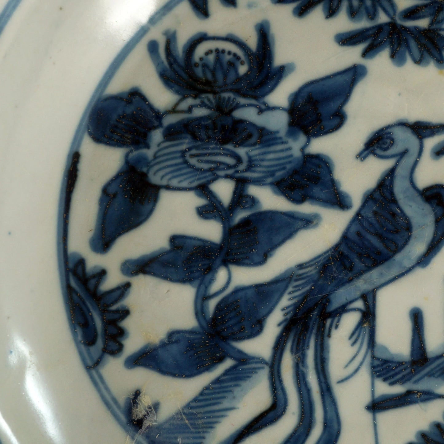 Large Chinese Wanli Ming Phoenix Bowl - Bear and Raven Antiques