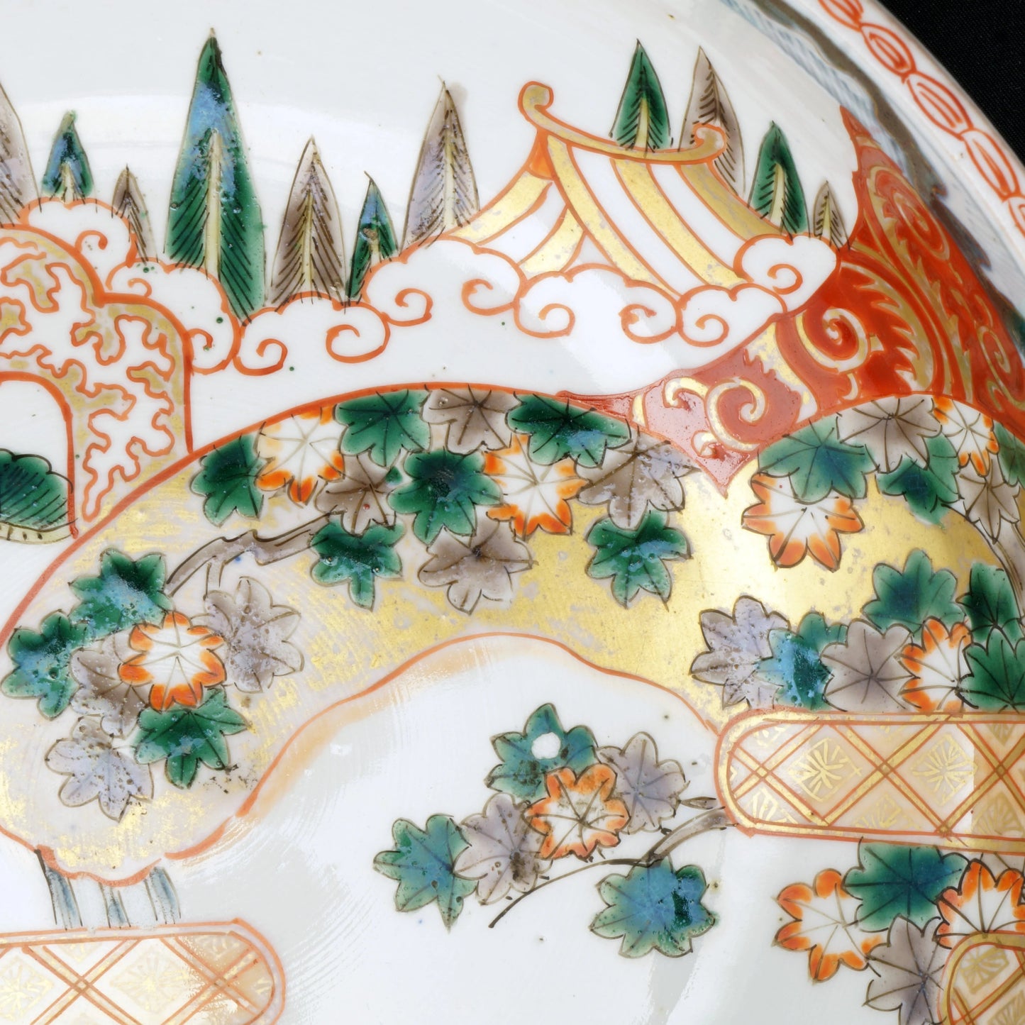 Large Japanese Imari Bowl Deer Design Meiji Period 19th Century - Bear and Raven Antiques