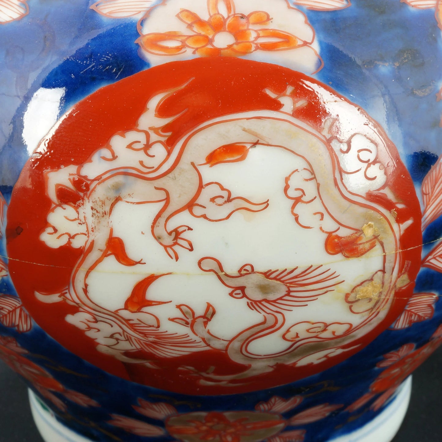 Large Japanese Imari Lidded Porcelain Jar First Half 20th C - Bear and Raven Antiques