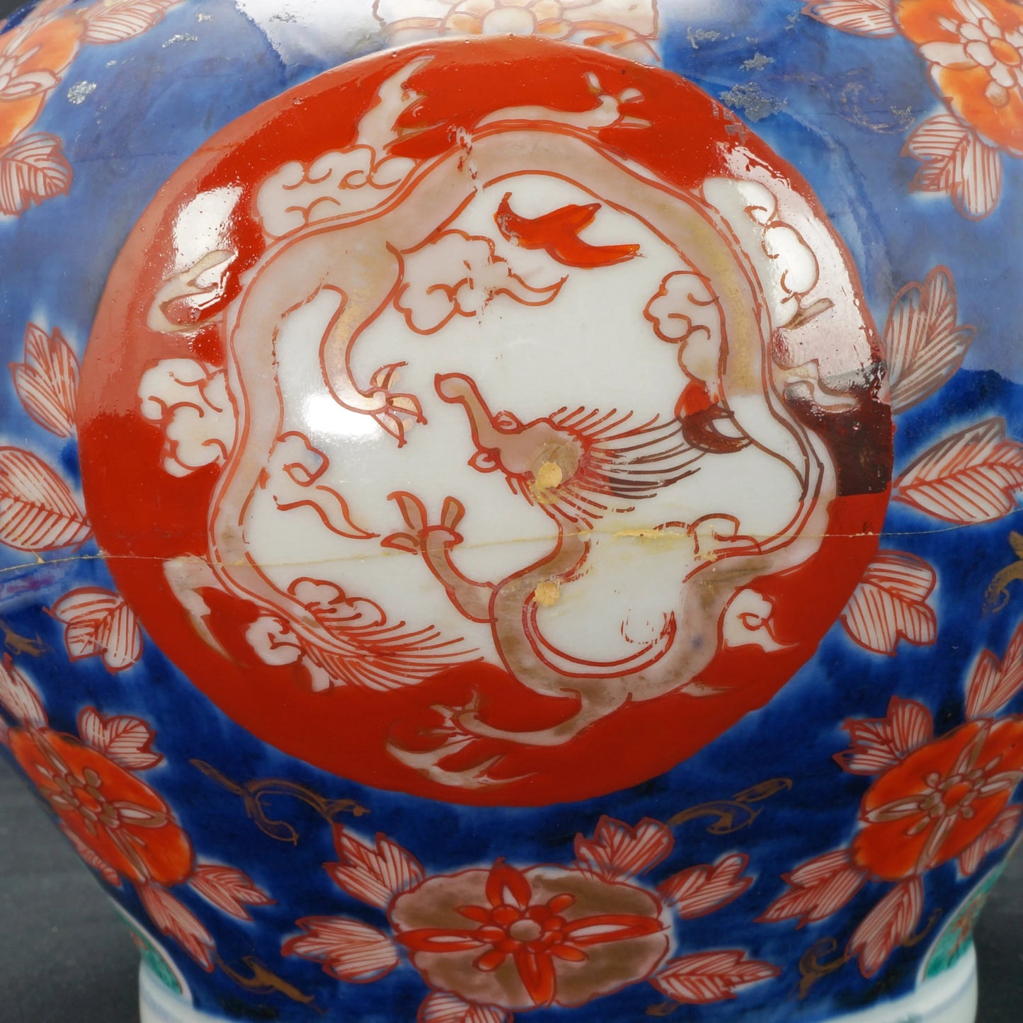 Large Japanese Imari Lidded Porcelain Jar First Half 20th C - Bear and Raven Antiques