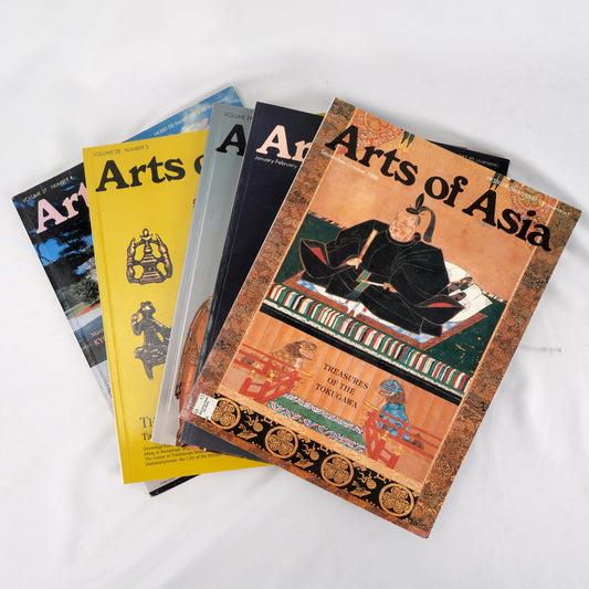 Lot of 5 Vintage ARTS OF ASIA Magazines 1988 - 1999 - Bear and Raven Antiques