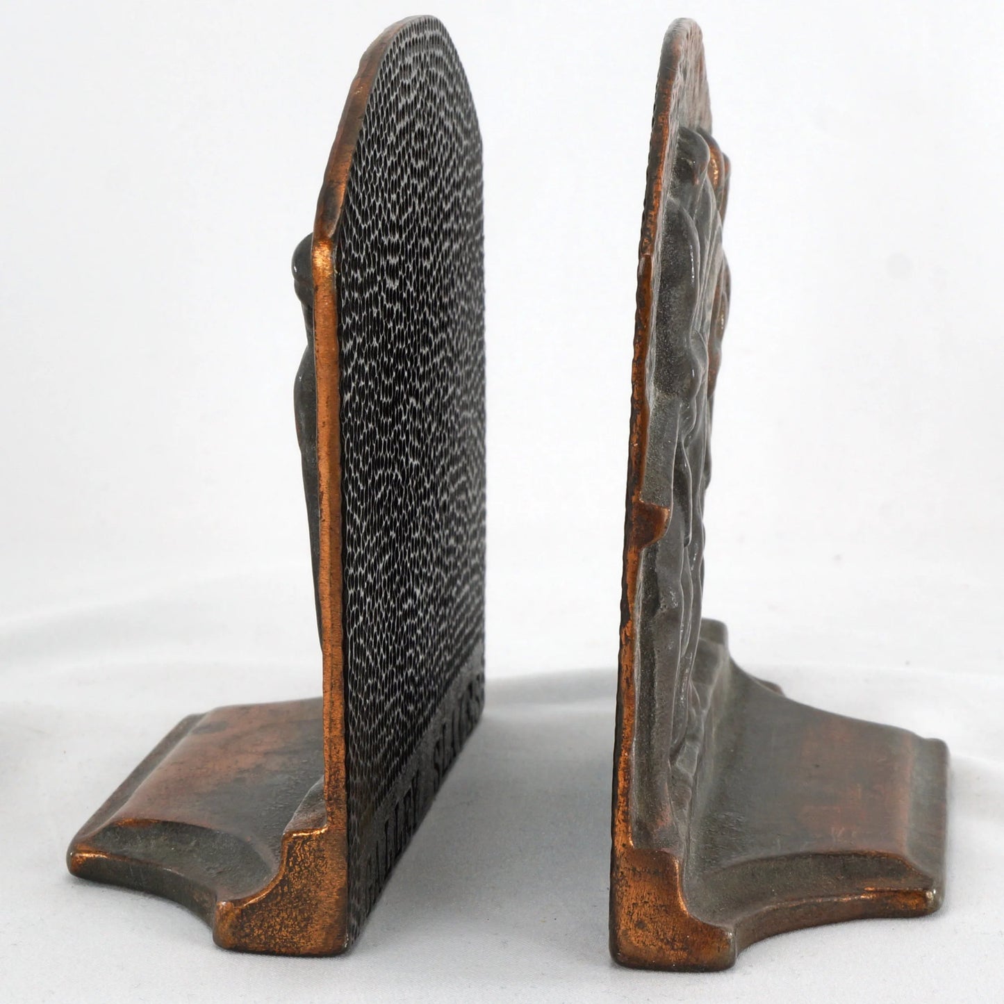 Pair of Galley Slaves Iron Bookends Circa 1925 - Bear and Raven Antiques