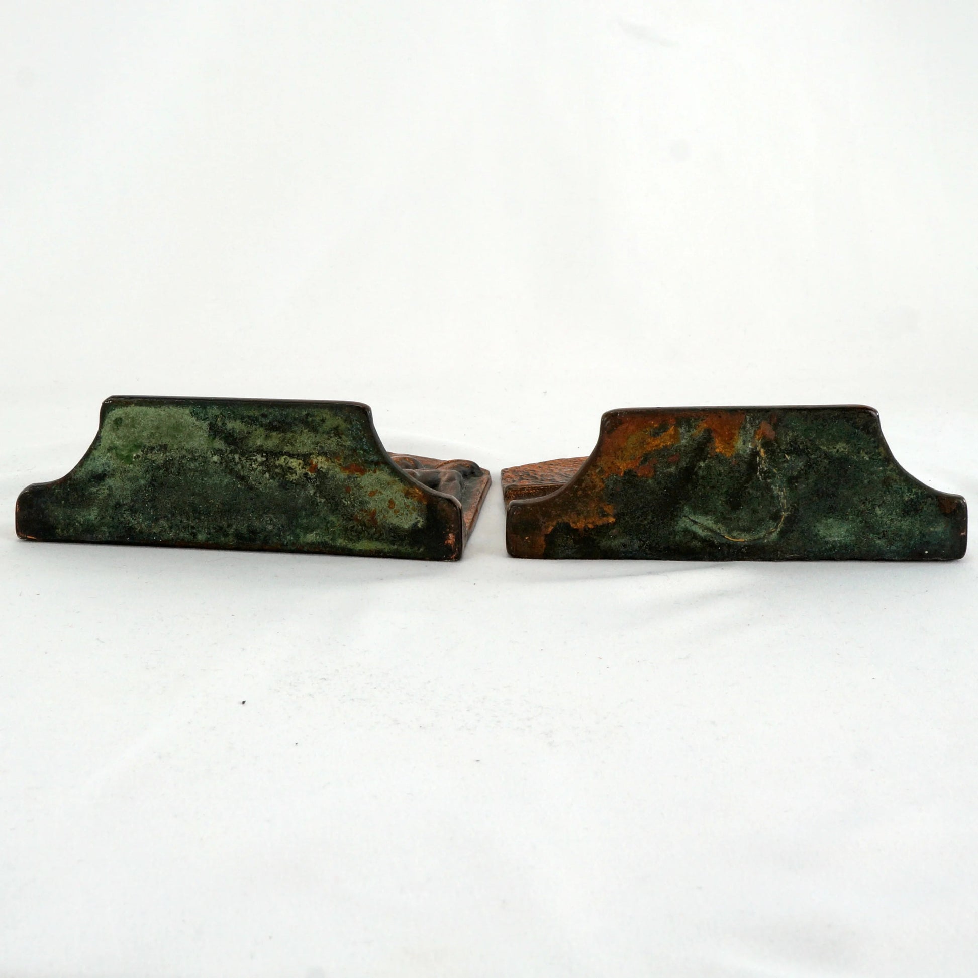 Pair of Galley Slaves Iron Bookends Circa 1925 - Bear and Raven Antiques