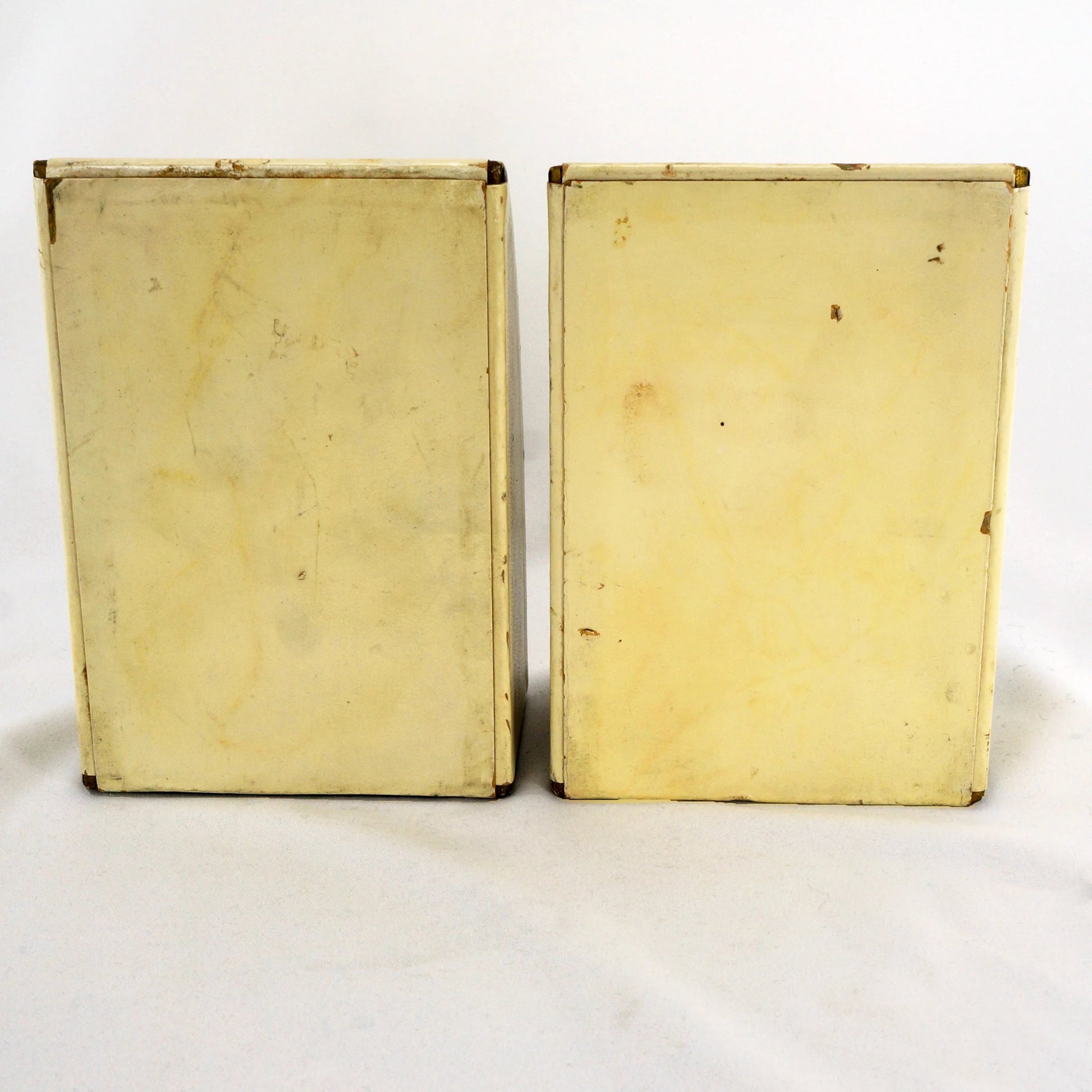 Pair of Mid Century Horse Leather - Wrapped Bookends - Bear and Raven Antiques