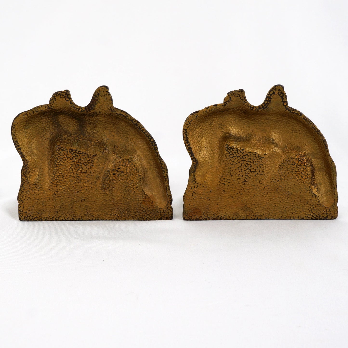 Pair of Riderless Horse Bookends Cast Iron 1920's - Bear and Raven Antiques